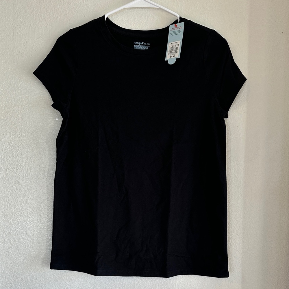 Cat & Jack Black Short Sleeve Tee